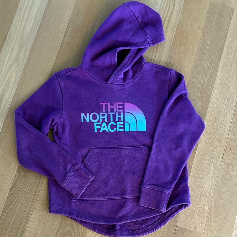 The North Face Kids Hoodie in Purple and Blue